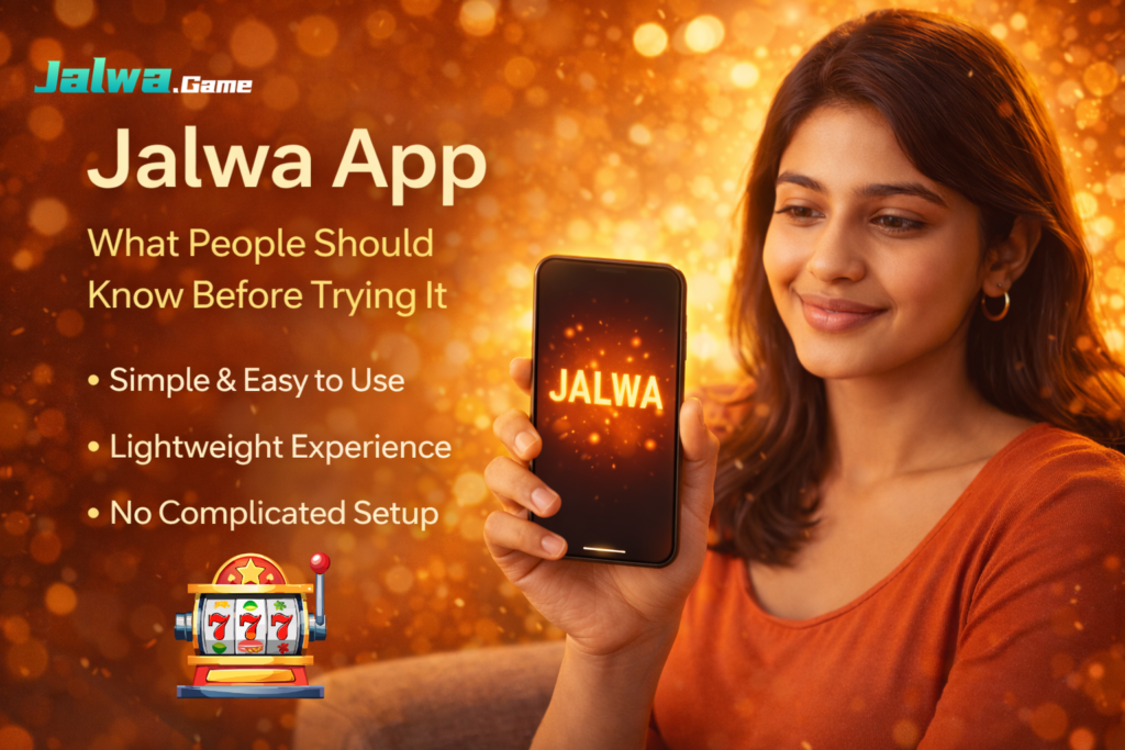 Jalwa App displayed on a smartphone screen, showing its interface and features to help users understand what to know before trying the app.