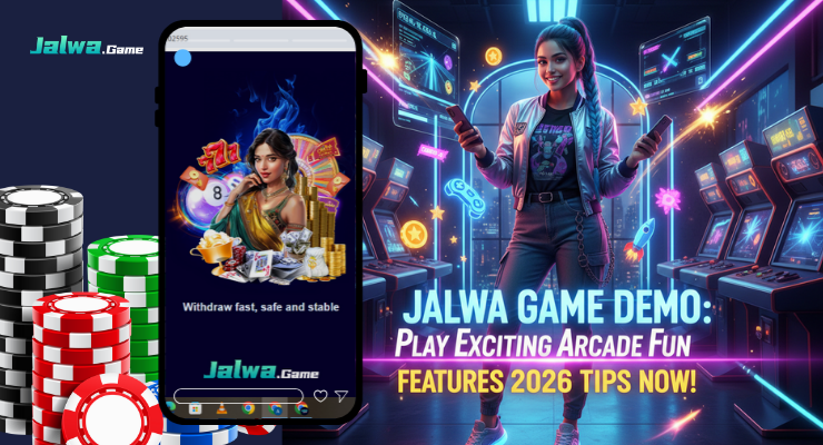 Jalwa Game interface showing colorful arcade gameplay, score display, and player controls, highlighting the Jalwa App and demo mode features for 2026.