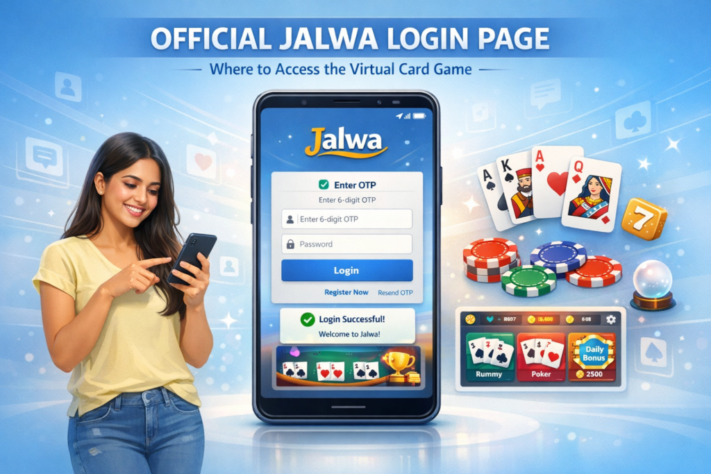 Official Jalwa Login Page showing Jalwa Game login interface and app download guide, helping users securely access their Jalwa Game account and start playing online games easily.