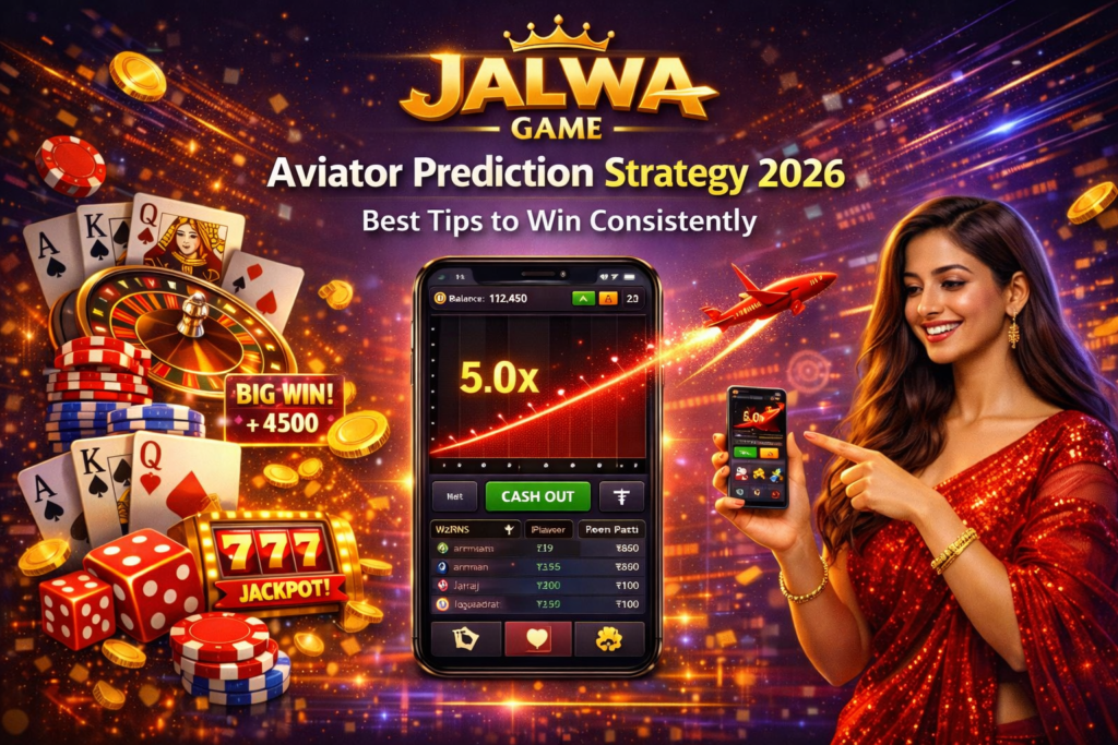 Jalwa Game Aviator Prediction Strategy 2026 showing real-time gameplay tips, win tricks, and expert guidance for maximizing profits in Aviator game online